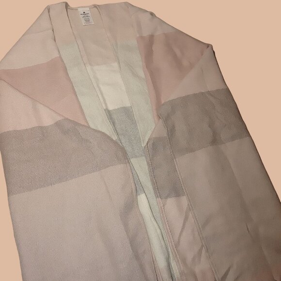 Woolrich Striped Poncho Wrap Scarf One Size Fits All Soft Polyester/Viscose Blen - Picture 10 of 11